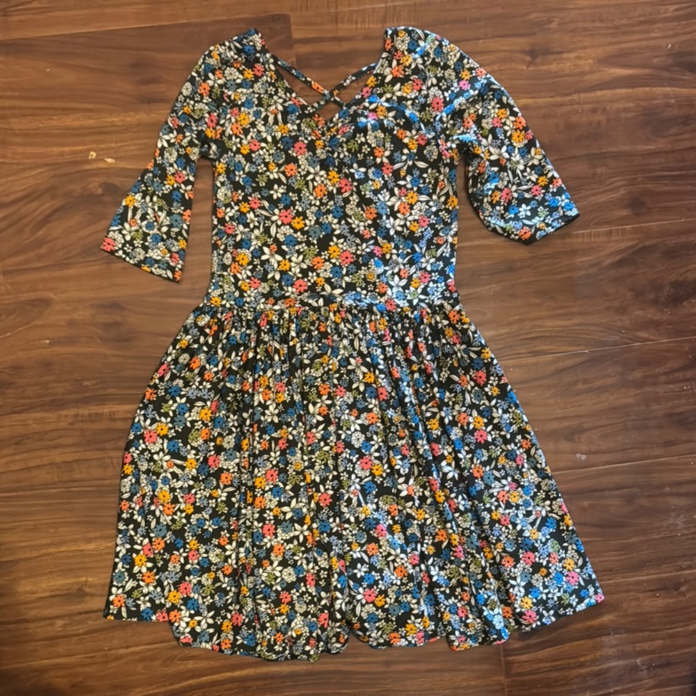 Dot Dot Smile Red and Orange Casual Dress for Everyday Style